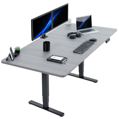 71" x 36" Electric Desk provides a convenient sit and stand workstation for the home or office.