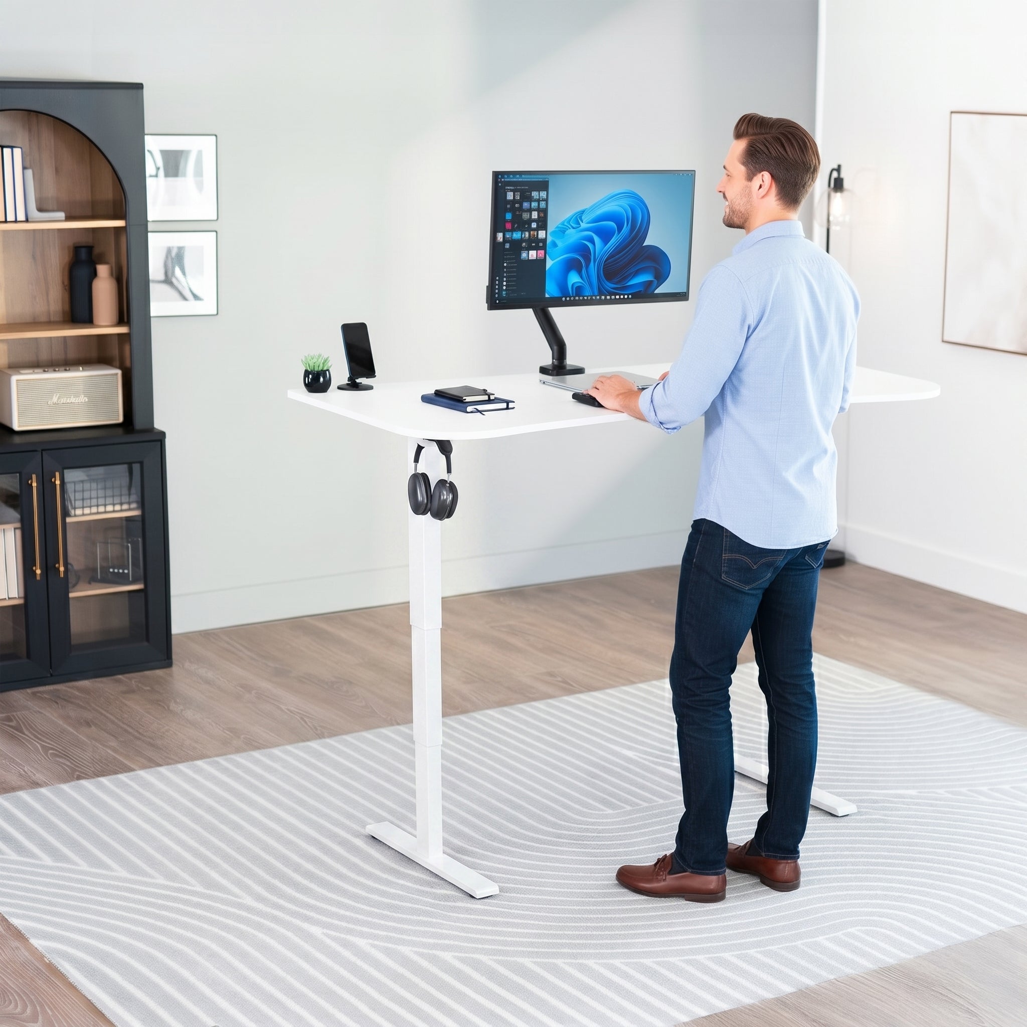 63” x 32” Electric Height Adjustable Stand Up Desk