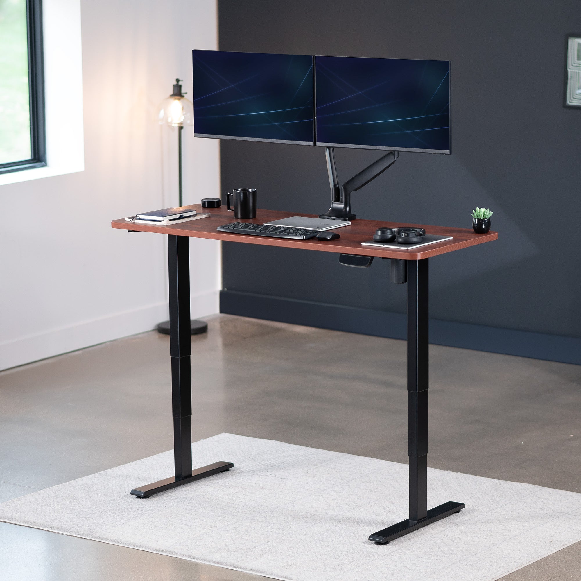 Electric 60” x 24” Stand Up Desk Workstation