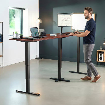 Extra Long 109" x 24" Electric Desk with Square Corner Top