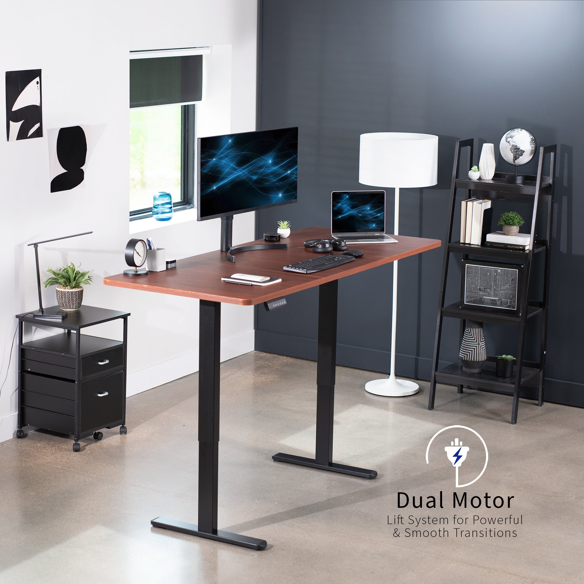 Electric Height Adjustable 71 x 30 inch Stand Up Desk