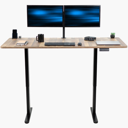 Electric Height Adjustable 71 x 30 inch Stand Up Desk with Dry Erase Whiteboard Top