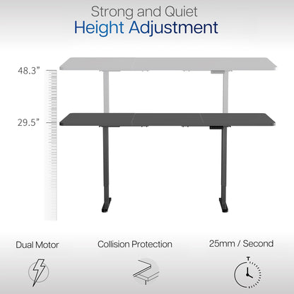 83" x 30" Dual Motor Electric Desk