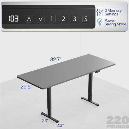 83" x 30" Dual Motor Electric Desk