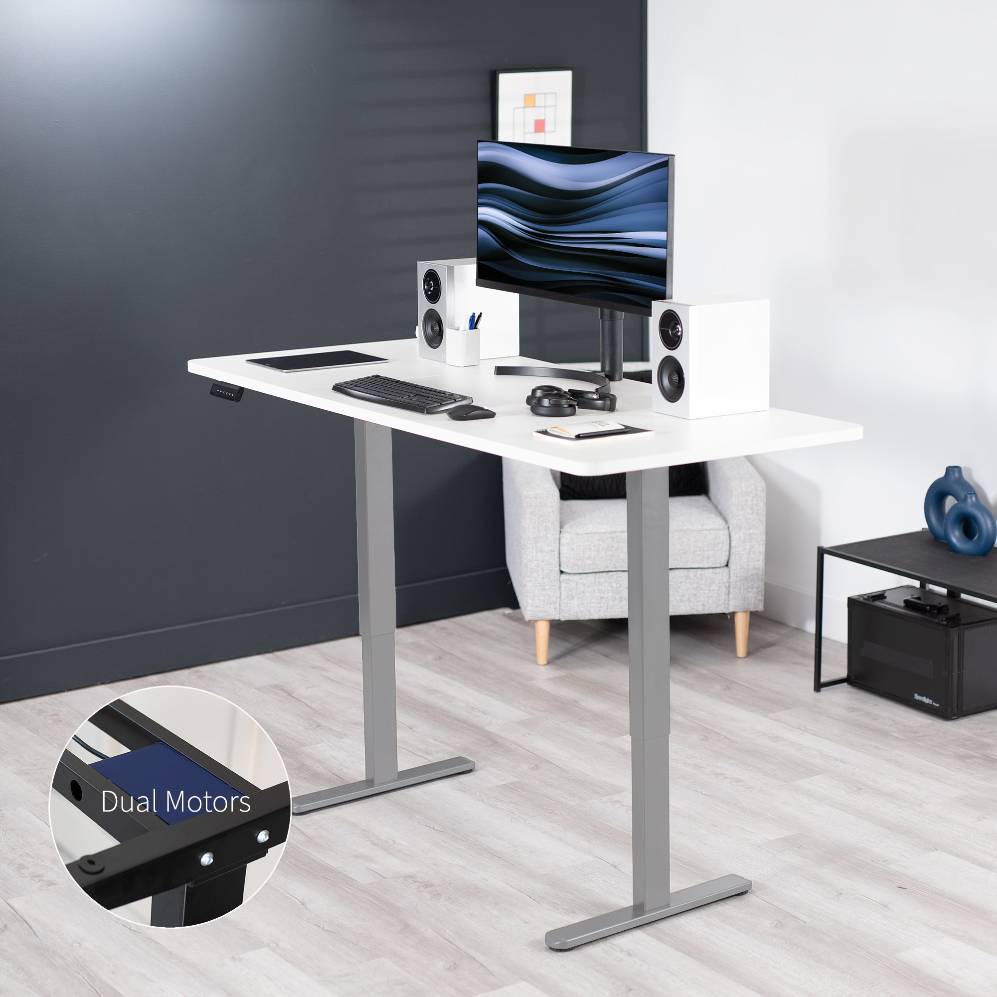 Electric Height Adjustable 71 x 30 inch Stand Up Desk