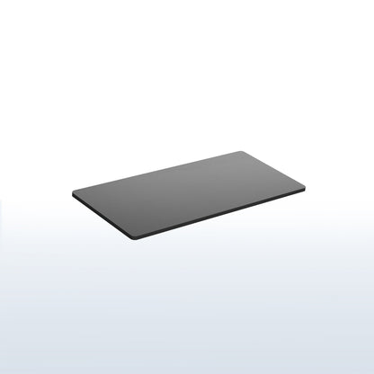 Black rectangular desktop on a white background