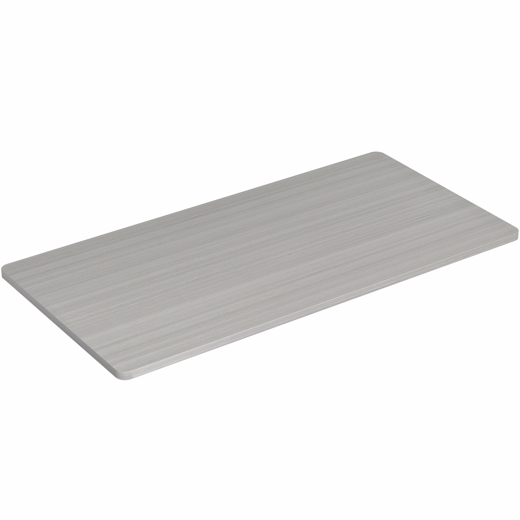 Rectangular gray desktop on a white background