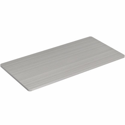 Rectangular gray desktop on a white background