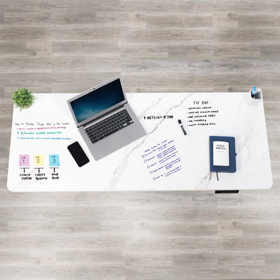 60” Marble Dry Erase Whiteboard Table Top