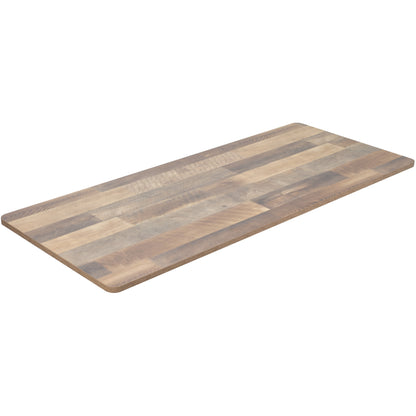 Large 71-inch plank pattern desktop.