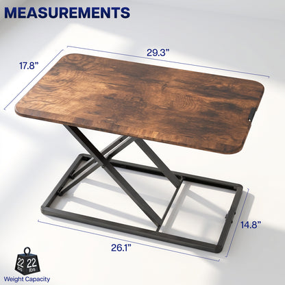 30" Single Top Standing Desk Converter