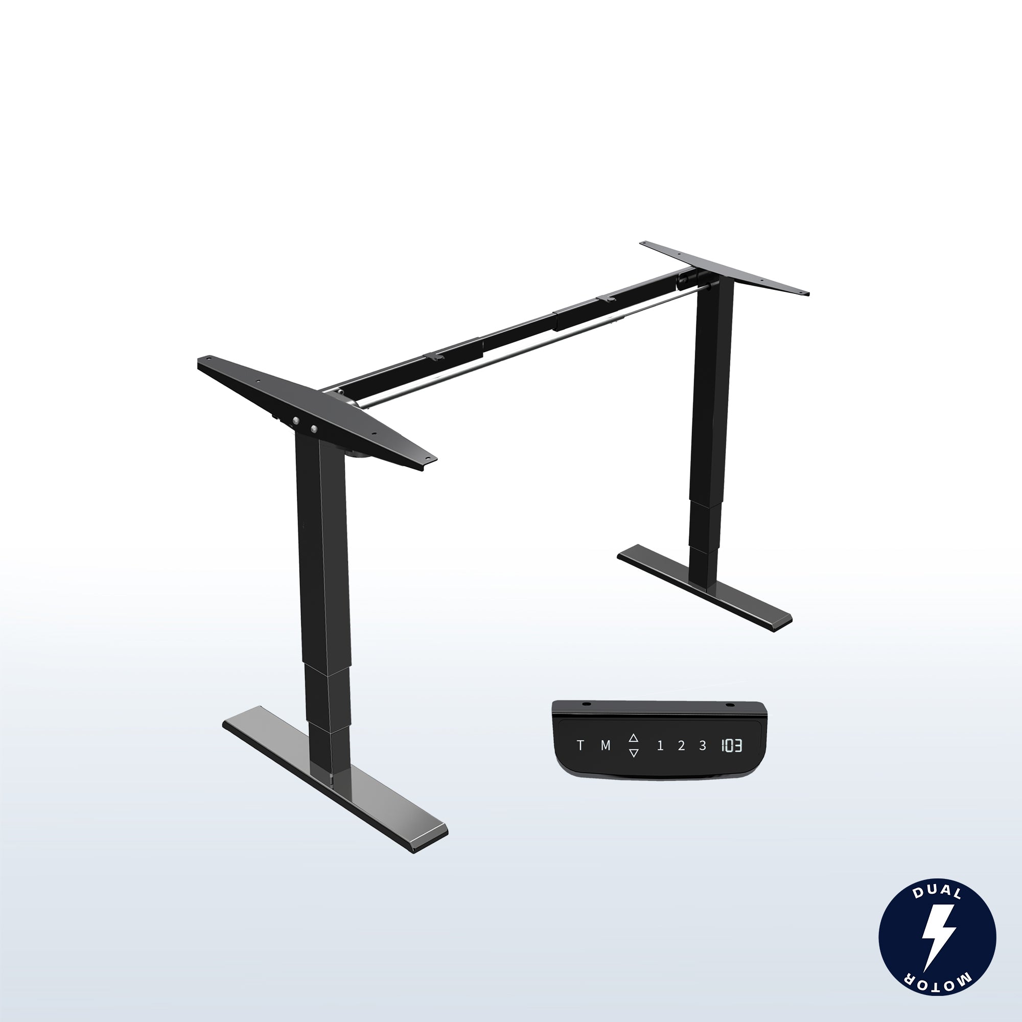 Electric Stand Up Desk Frame Single Motor Standing Height Adjustable
