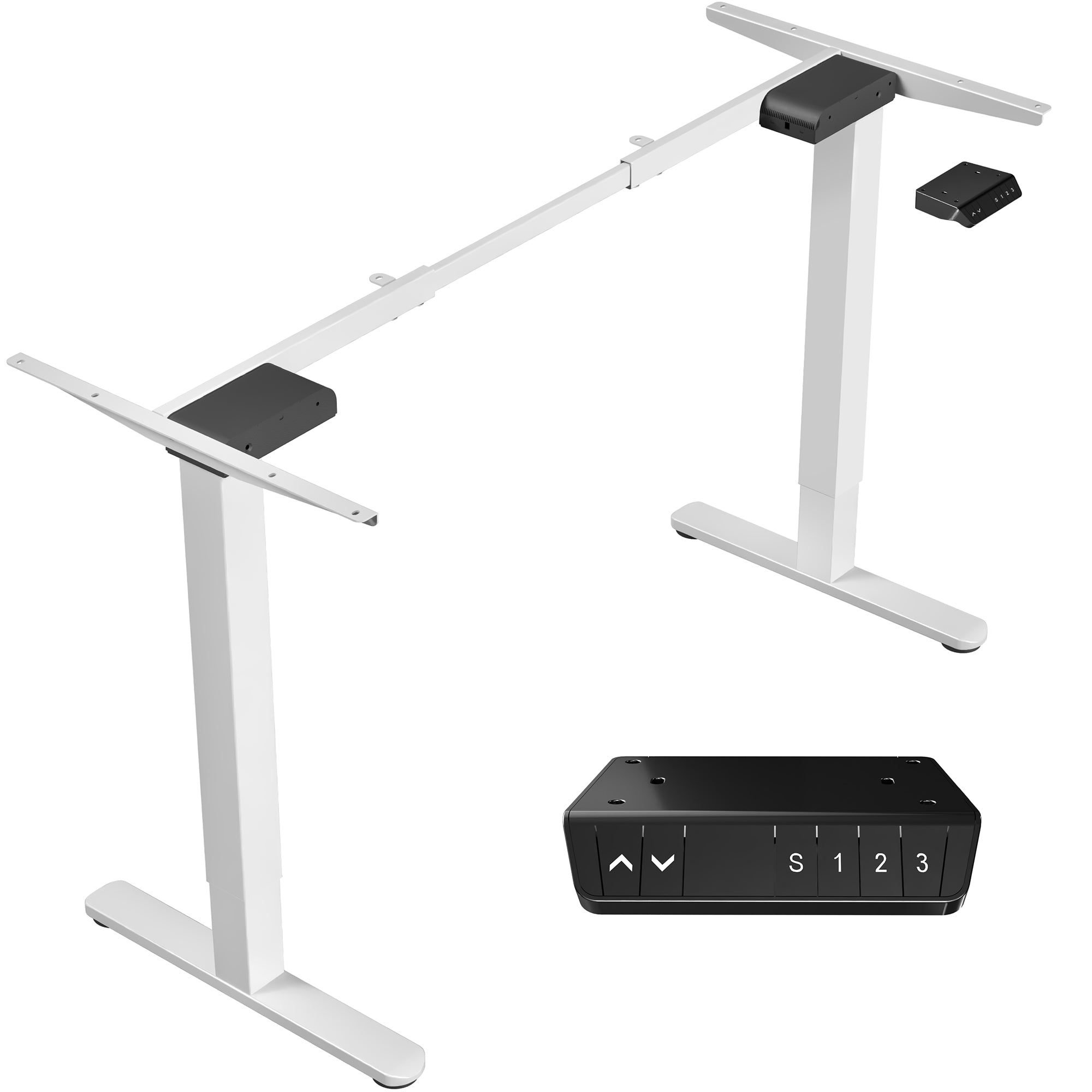 Electric standing dual motor desk frame from VIVO.