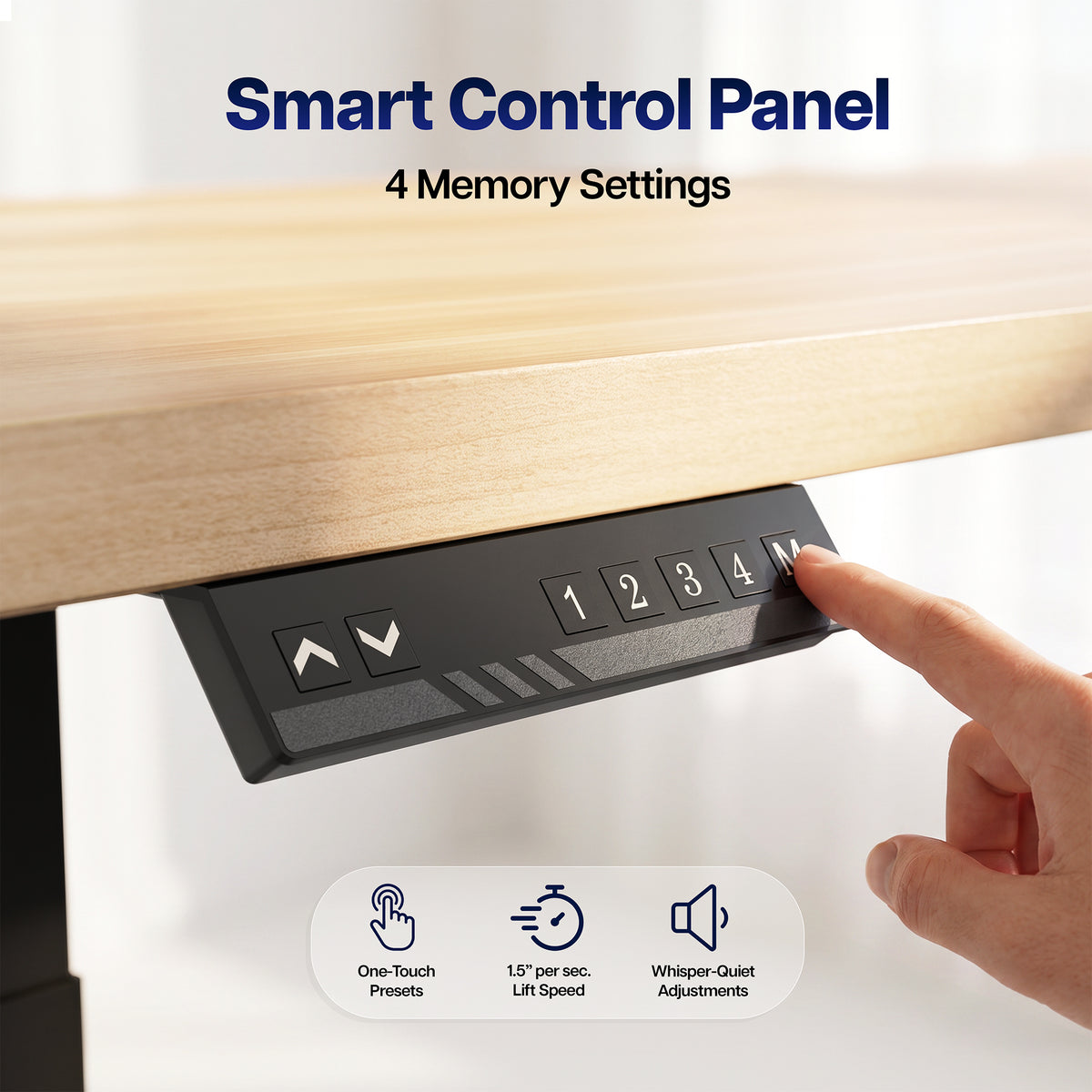 Electric Multi Motor Corner Desk Frame with Memory Controller