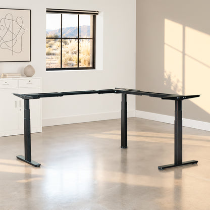 Electric Multi Motor Corner Desk Frame with Memory Controller