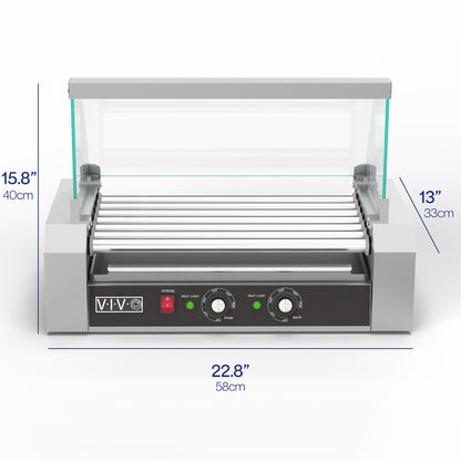 Electric Hot Dog Machine with Sanitation Hood