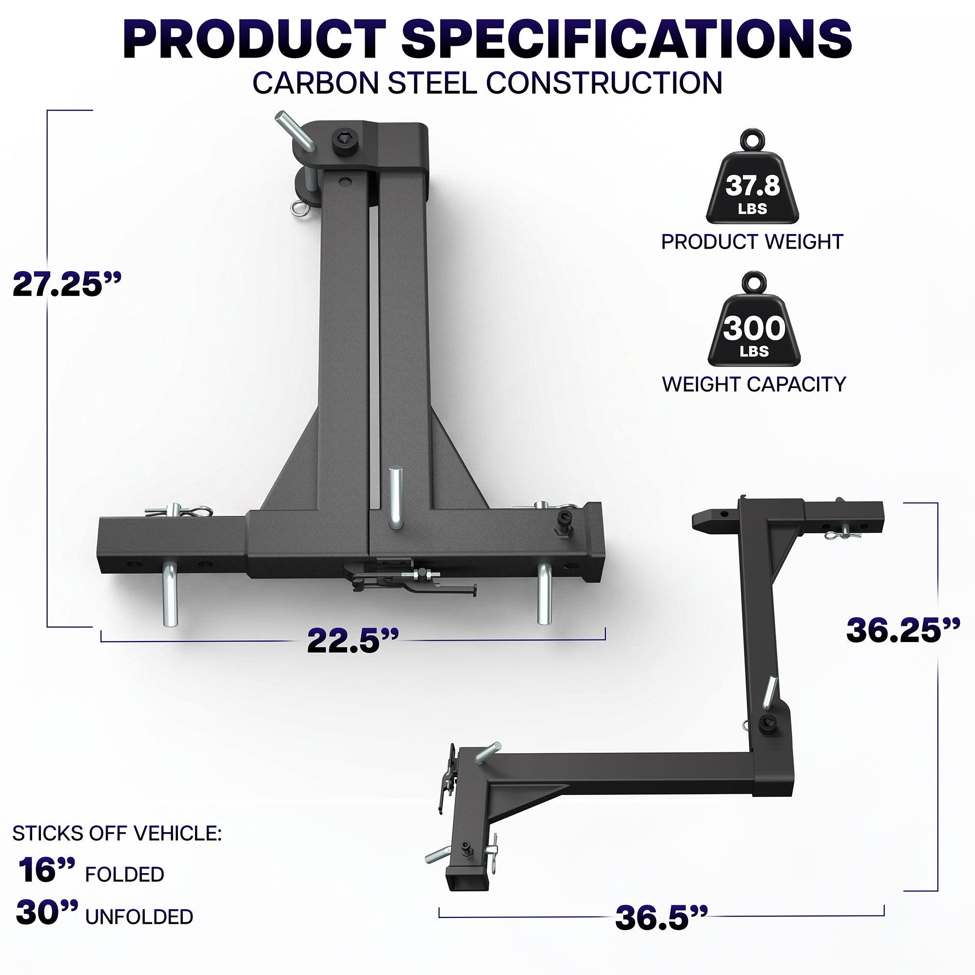 Life Finds by VIVO Heavy Duty Universal Truck Swing Hitch