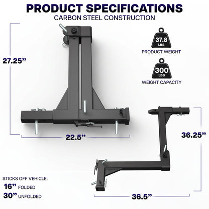 Life Finds by VIVO Heavy Duty Universal Truck Swing Hitch