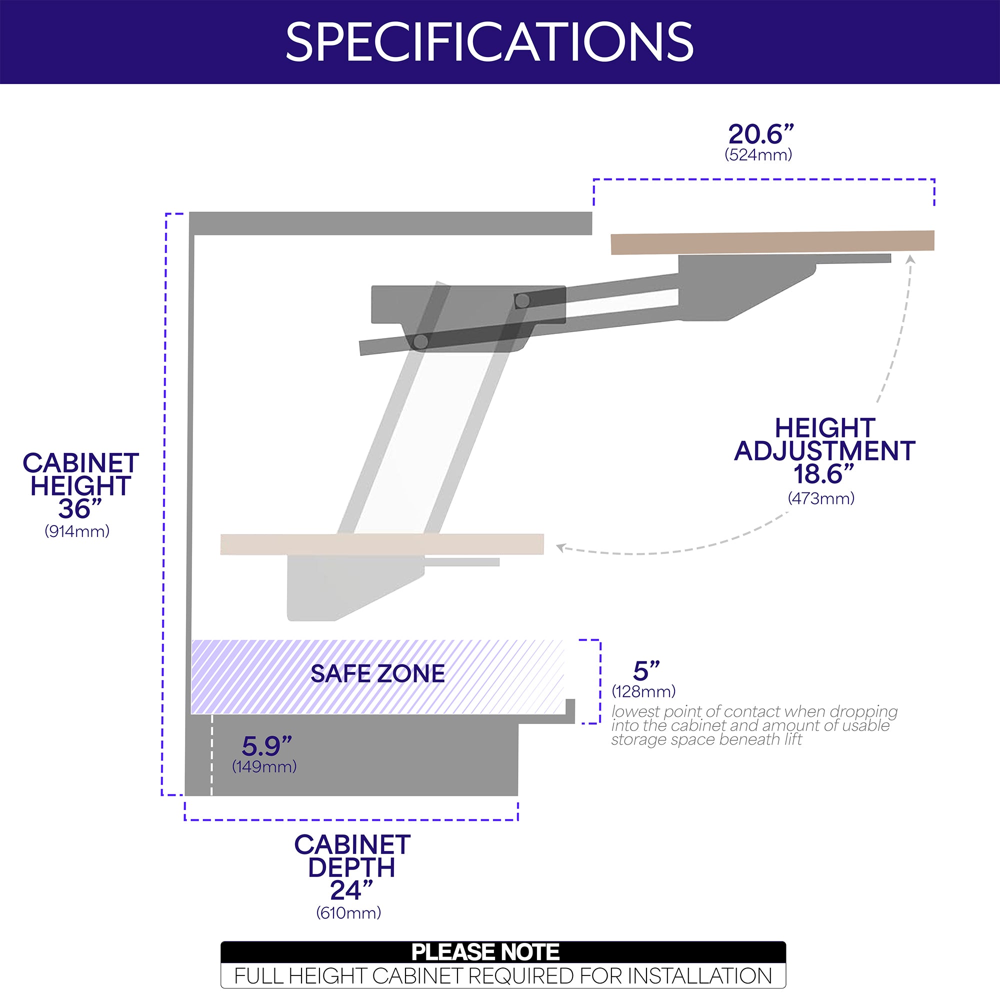 Life Finds by VIVO Kitchen Appliance Lifting Brackets