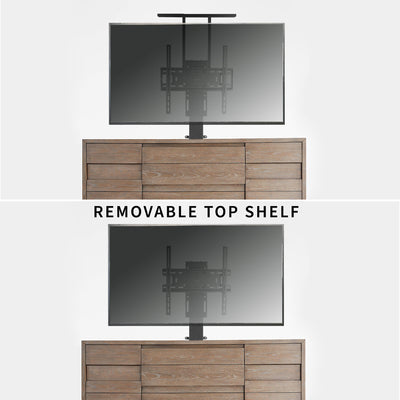 Motorized TV Stand with Remote Control