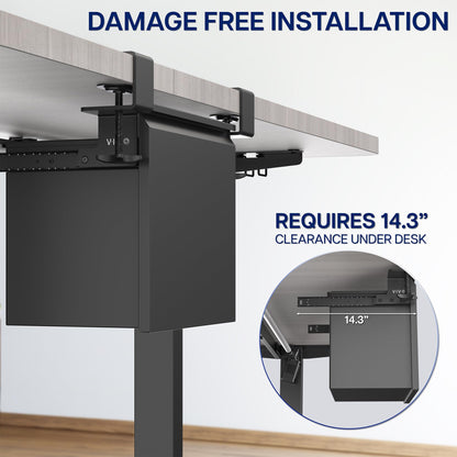 Clamp-on Under Desk Filing Cabinet
