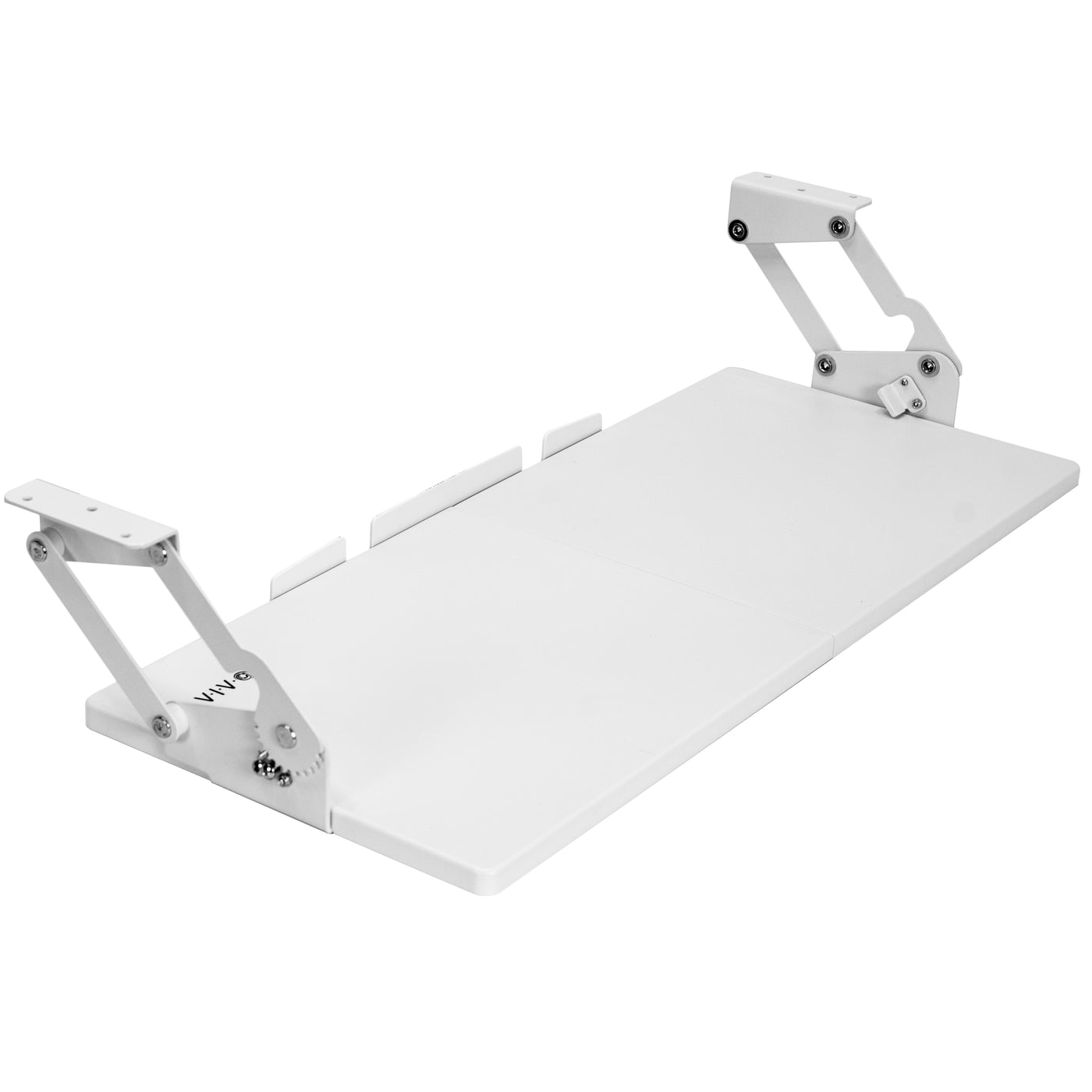 Under Desk Keyboard Tray with Swinging Height Adjustment