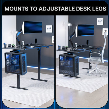 Under Desk Leg Clamp Large PC Mount