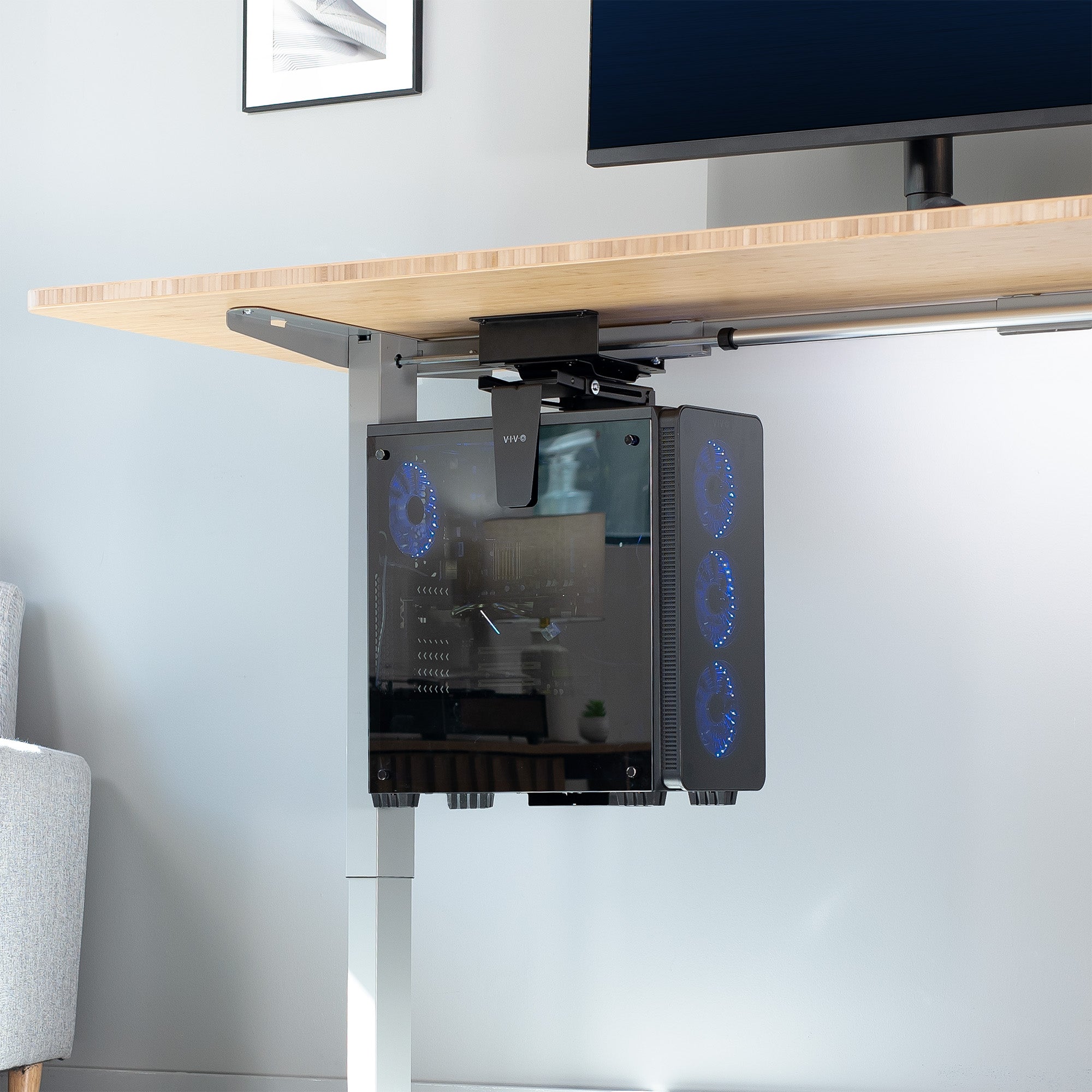 Under Desk Spacer Bracket for VIVO PC Mounts