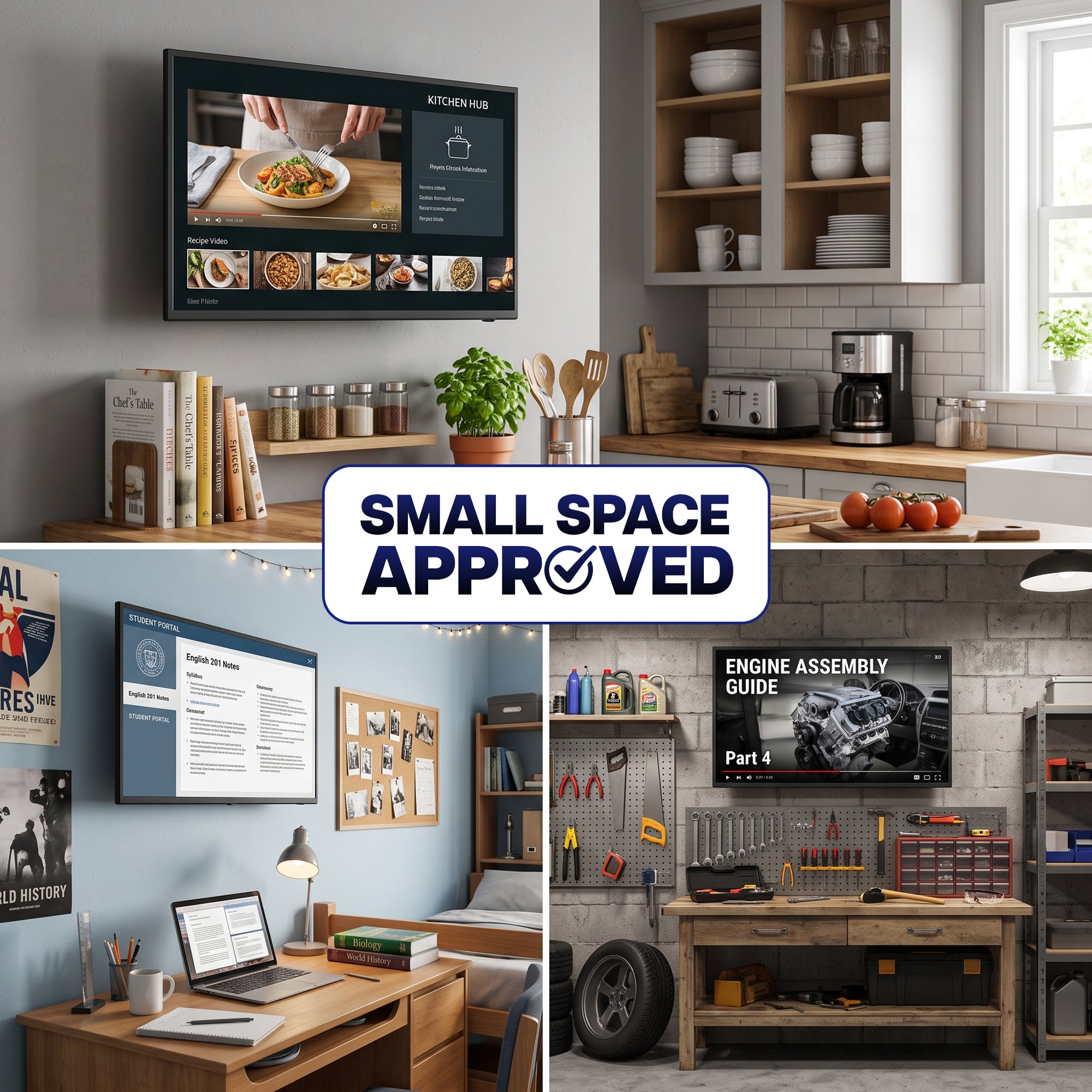 Compact Modular TV Wall Mount - 13" to 32" Screens