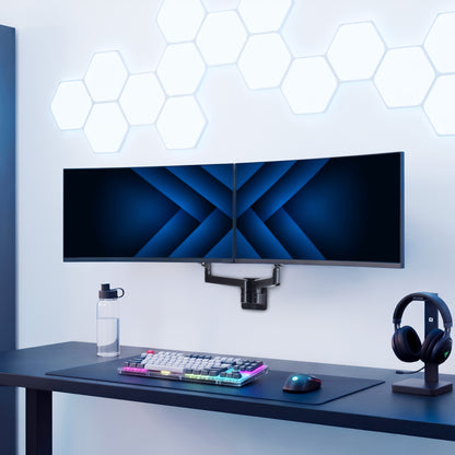 Premium Dual Arm Ultrawide Monitor Wall Mount - Up to 45" Screens