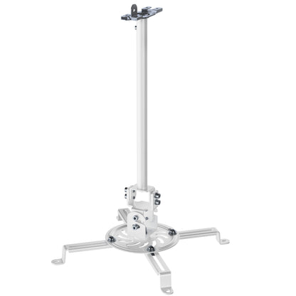 White Drop Ceiling Projector Mount with Scissor Clamp