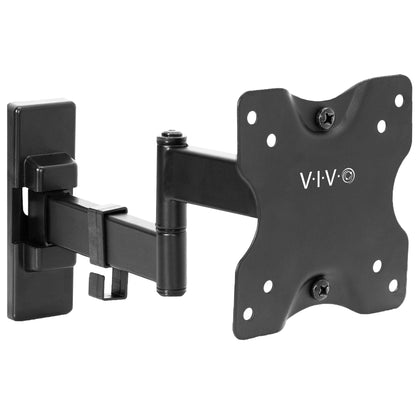 Sturdy adjustable single monitor ergonomic wall mount for office workstation.