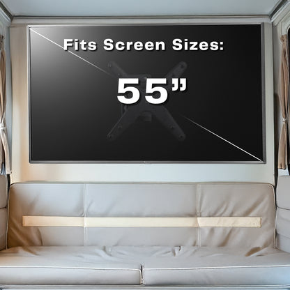 Locking RV TV Mount with Articulating Arm - 23” to 55” Screens