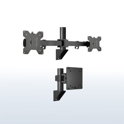 Telescoping Dual Monitor Wall Mount + Single Ultrawide Monitor Wall Mount - 21” to 49” Screens