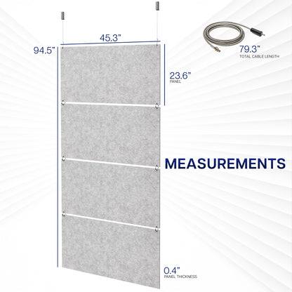 Modular Hanging Acoustic Panels (x4)