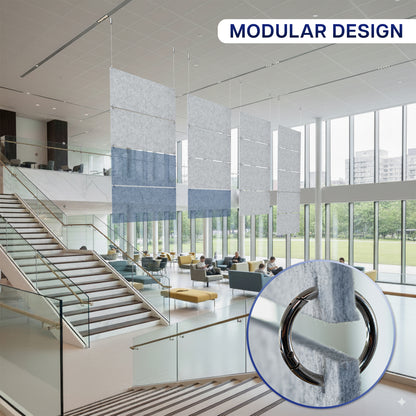 Modular Hanging Acoustic Panels (x4)
