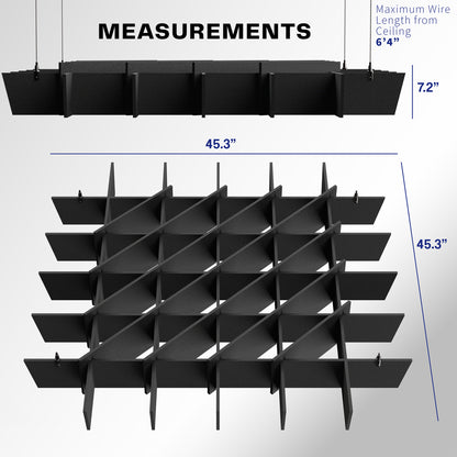 Acoustic Dual Layer Ceiling Waffle Panel