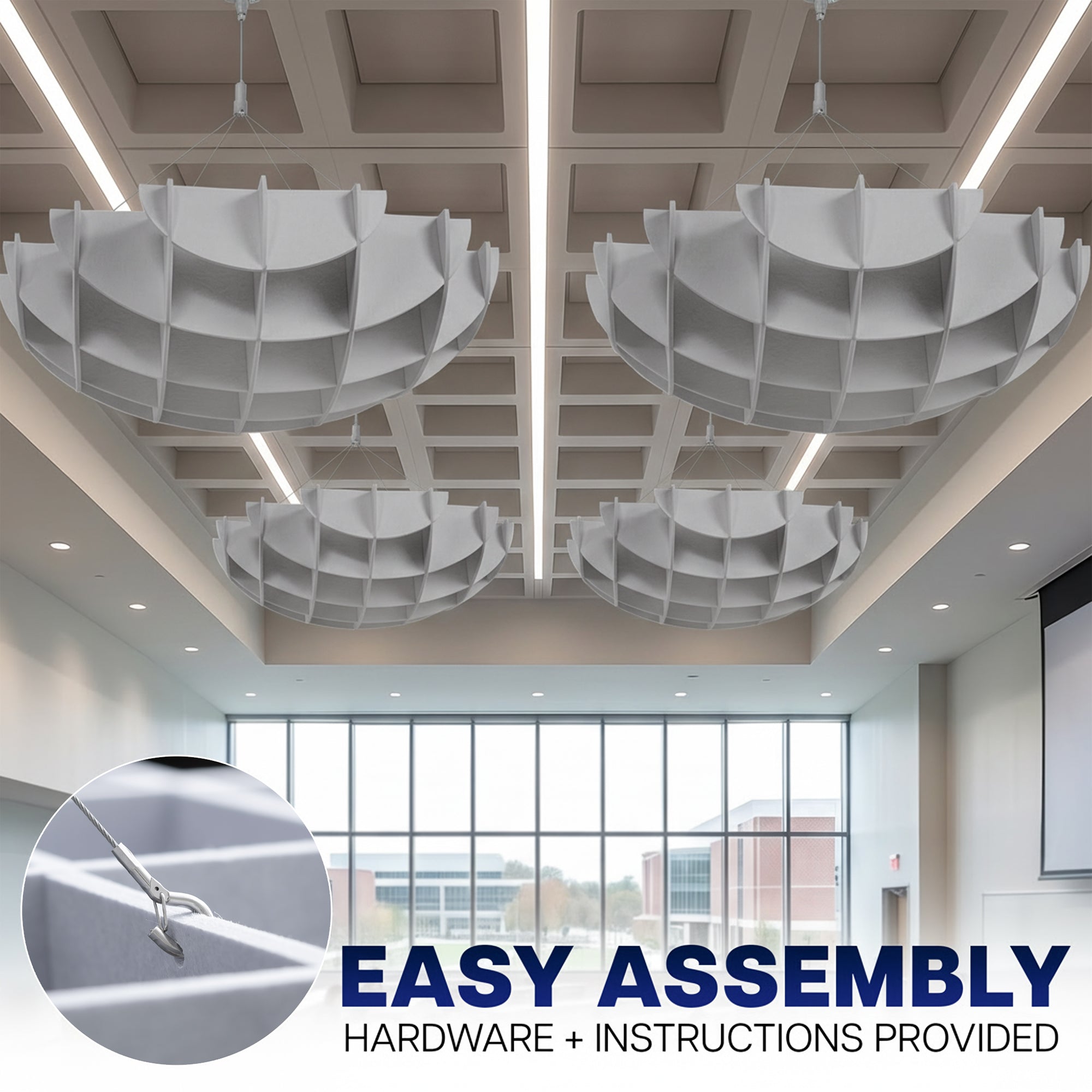 Semi Circle Acoustic Ceiling Panel