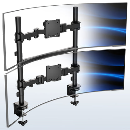 Dual Ultrawide Vertical Monitor Desk Mount