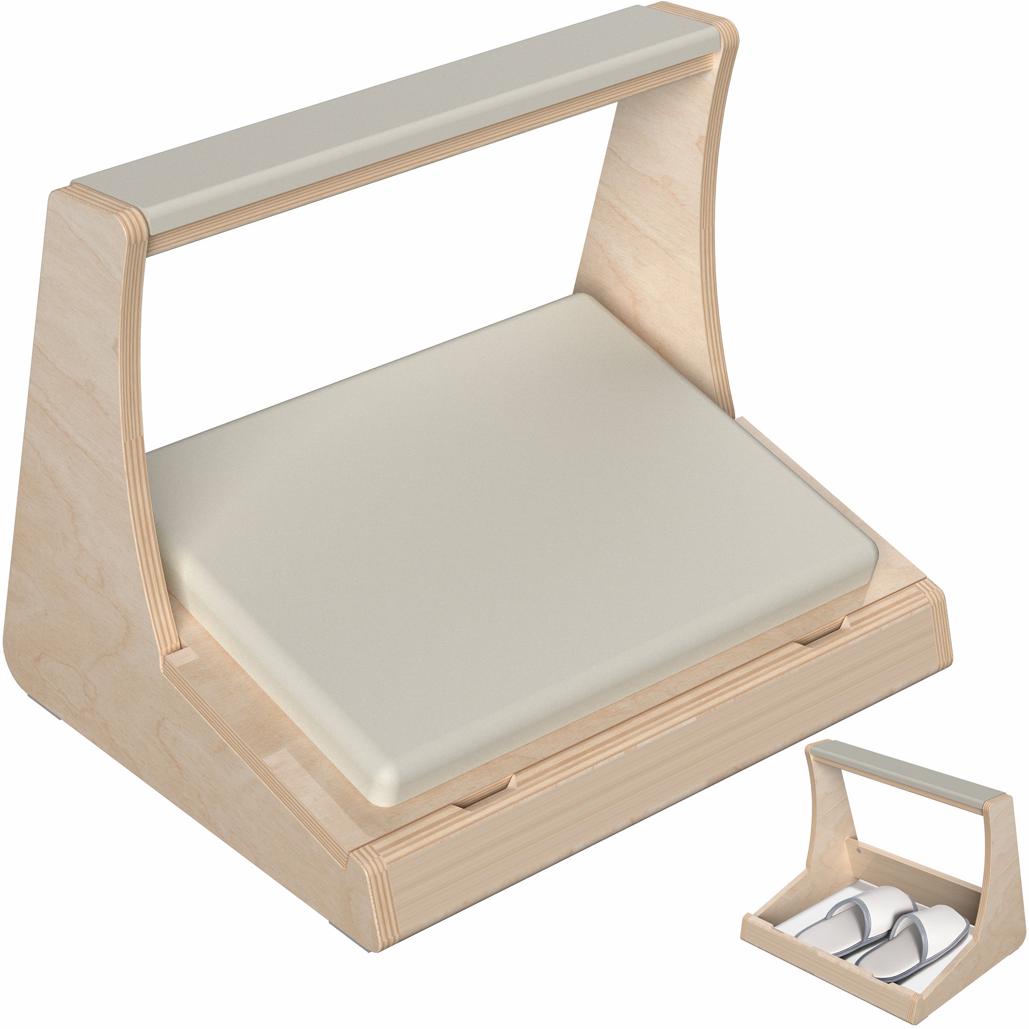 Birch Footrest with Storage