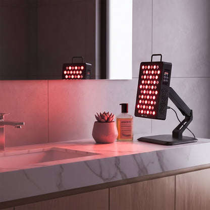 Pneumatic Arm Small Red Light Therapy Desk Stand
