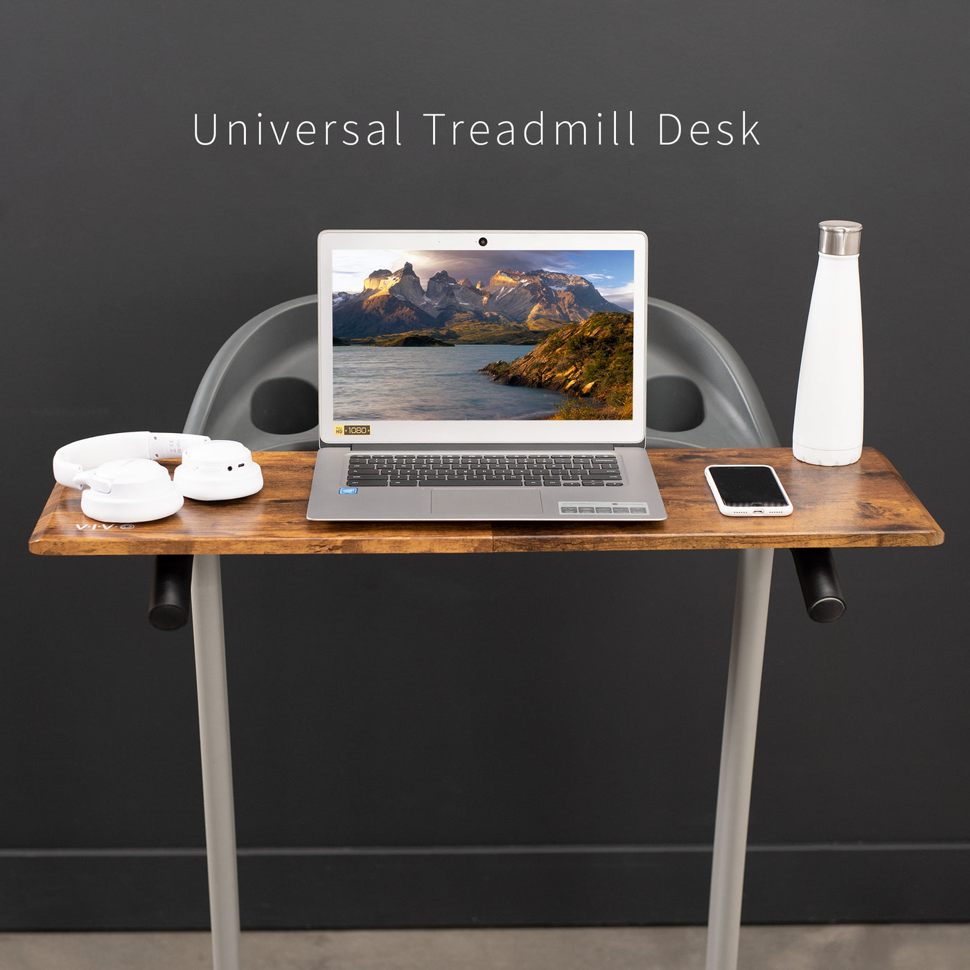 This innovative and rustic design, fitting most treadmills on the market, allows you to get your work done while walking, making it possible to study, do homework, research, shop, and more while on the move.