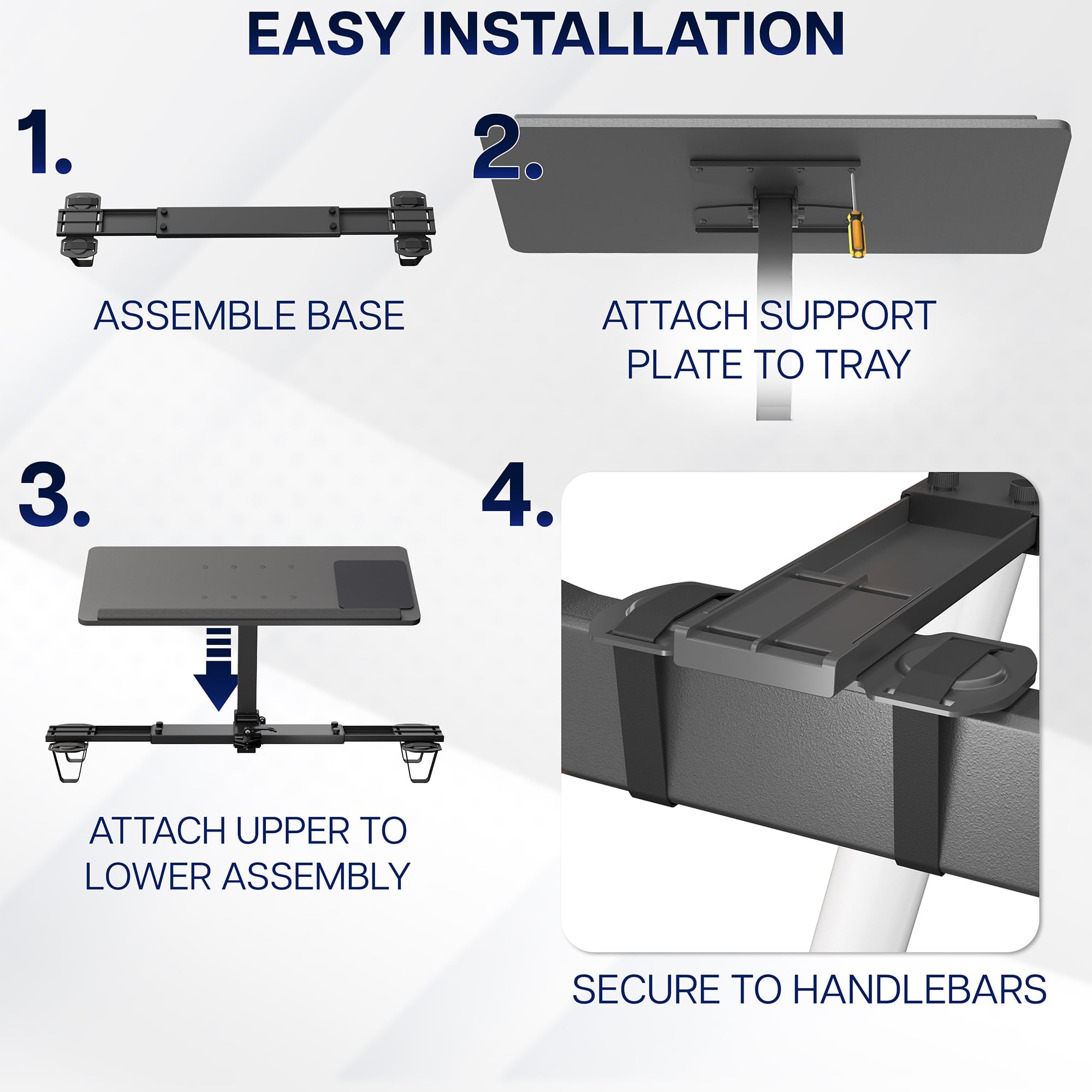 Height Adjustable 27" Laptop Desk for Treadmill
