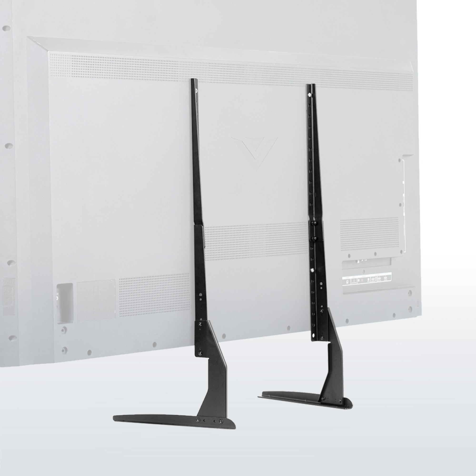 Heavy duty tabletop TV stand.