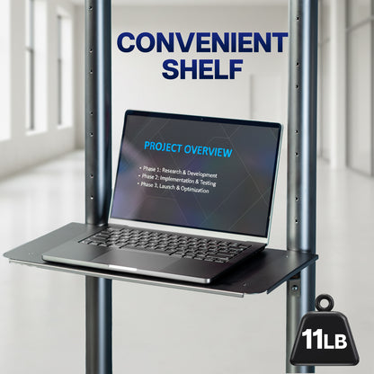 Tall Mobile Large TV Cart - 55” to 100” Screens