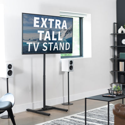 Height adjustable TV stand.