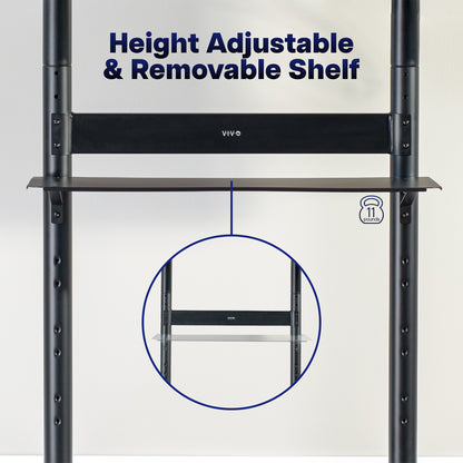 Mobile Dual Horizontal TV Cart - 55” Screens