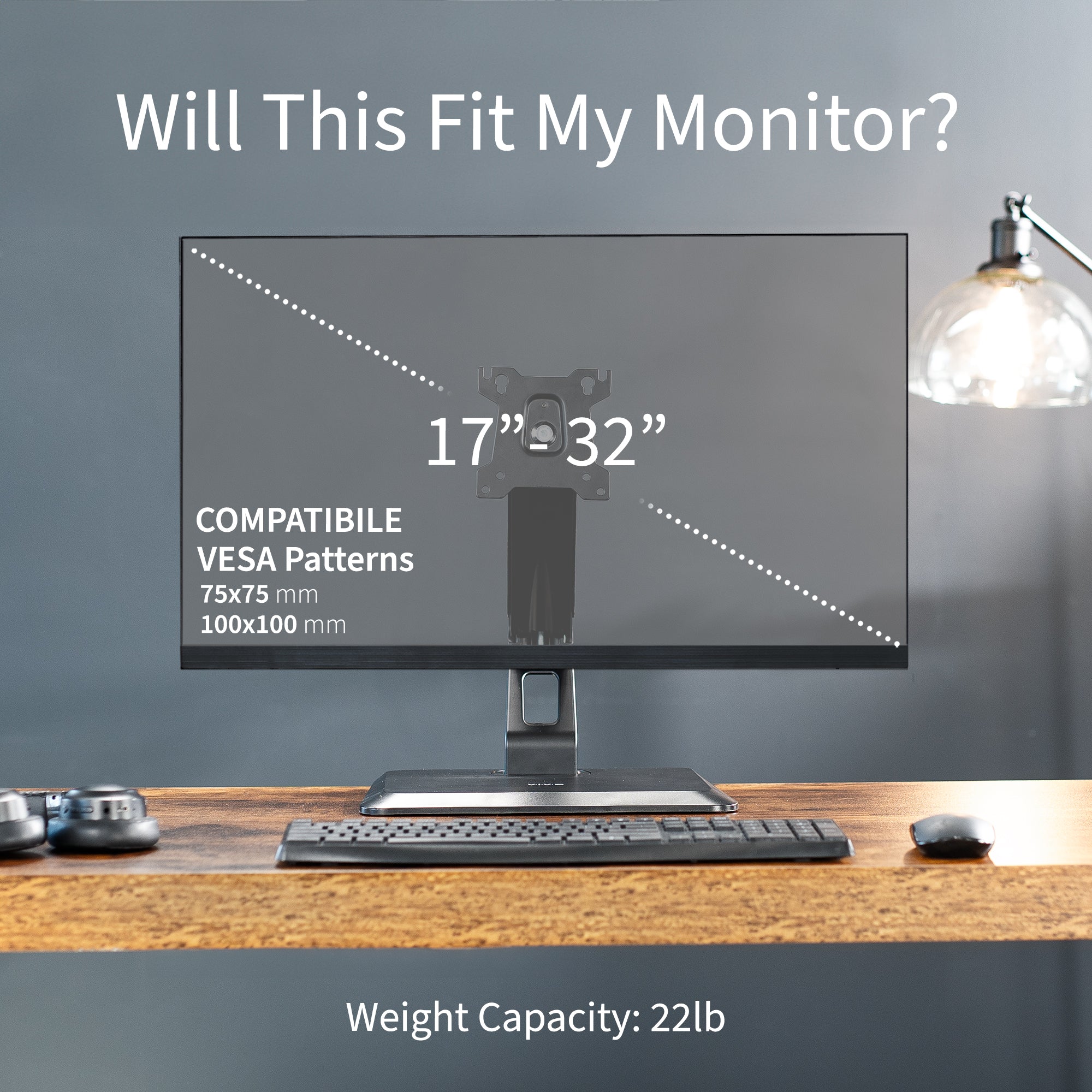 Pneumatic Arm Monitor Desk Stand -- Check Compatibility