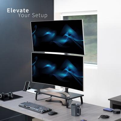 Single Monitor Extra Tall Desk Stand