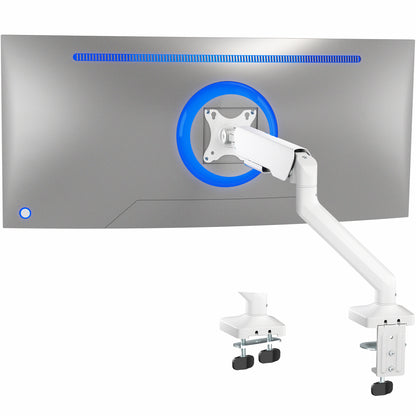 Pneumatic Arm Single Ultrawide Monitor Desk Mount - Up to 40" Screens